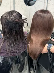 【💖ブリーチ毛でも縮毛矯正💖】縮毛矯正＋ケラチントリートメント　ハイダメージ毛大募集‼︎✨