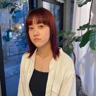 🧡ブリーチしない高発色カラー剤でできる暖色カラー❤️