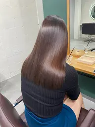 カラー+酸性ストレートパーマ+中間処理トリートメント28600→22900✨