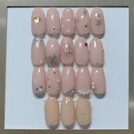 【サンプルから選べる🎀】うる艶シンプルネイル✨ワンポイントアート付💅