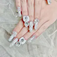 人気No.1🍒40% オフ🦀️🦀️チップ長さだし+持ち込みデザイン(🍓🍒デザイン、パーツ10本Ok)12980