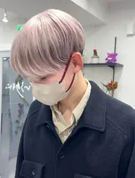 🉐【 平日限定！】⌇メンズカット＋２ブリーチ＋﻿カラー🎨⌇(ケア剤付き🙆‍♀️)