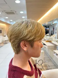 ミニモ限定　メンズカットブリーチありダブルカラー<C.WCO>