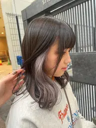 ✨️🐿さりげなくオシャレに🐿✨カット＋イヤリングカラー(イルミナカラー使用)