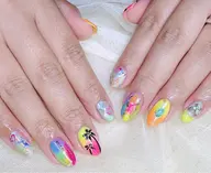 【ジェル初回オフ無料】150分·デザイン(持ち込み可) 目安両手7​〜​10本(痛いネイル不可)