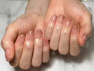 ジェルオフ無料💅ハンド5種フレンチ(クリアベース)✨甘皮ケア込！