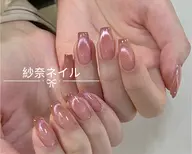 30分時短!ちゅるん感~マグネットネイル(フレンチ/ビー玉/ハート)¥4300