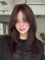 ☀️1番人気☀️カット+フルカラー+バイカルテ髪質改善トリートメント＃暖色カラー＃髪質改善＃韓国風