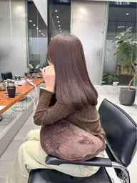 【ダメージが気になる方にオススメ🌿】髪質改善カラー＋補修トリートメント＋シャンプー＋トリートメント