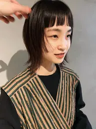 前髪カット+カラー+2stepトリートメント🐟