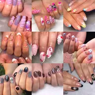 ジェル7​〜​10本アートデザインパーツ込