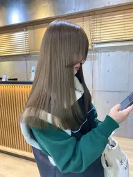 韓国風透明感ヘア≪✨🥣ミニモ限定🥣✨≫ブリーチ無しダブルカラー＋高保湿クイックトリートメント🫧