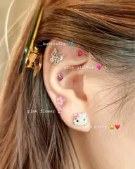 【ミニモ学割】今話題の耳つぼジュエリー両耳10粒💎👂✨💜