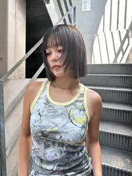 【ボブカット+ワンカラー🪽】福岡で美容室悩まれてる方是非🧚🏻透明感あるカラーにしたい方へ✨