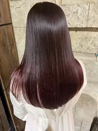 【カット＋カラー】カットモデル＋暖色系カラー🎀ピンクブラウンやチェリーピンクに🍒ྀི🍒ྀིシャンプーブロー付き✨️