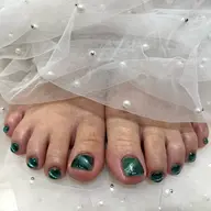 オフなし◆フットマグネットワンカラー✨甘皮ケア込