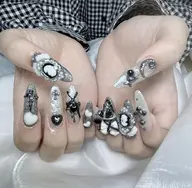 150分💝ゴージャス大きいパーツ付け放題！持ち込みデザイン🆗 「ソフトジェルオフ無料」