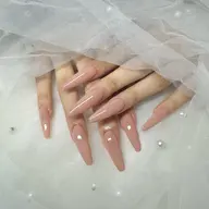 〈オフあり〉チップ長さだし10本💖ワンカラー/ラメグラ✨️『ミニモ限定🉐大きいパーツ1つ無料💞』