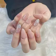 [チップ長さ出し10本]ワンカラー　キラキラ