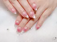 [オフ無料]グラデーション+フレンチ/チークネイル/チークマグ/マグフレンチ