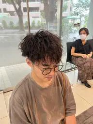 【再来の方はコチラ】メンズカット+ツイストスパイラルパーマ🥀#メンズ#メンズパーマ#ツイスパ/縦落ちツイスパ