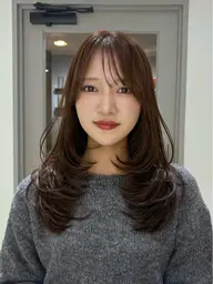 【🎀艶髪コース🎀】レイヤーカット✨✨＋カラー+髪質改善トリートメント🌟