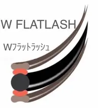 ★ボリューム感&持続性UP★Wフラットラッシュ【20束40本】
