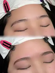 垢抜け美眉ワックス＋メイク仕上げ