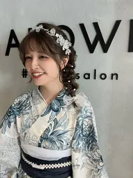 🎐似合わせヘアセット＋浴衣着付け🍧sns用写真も撮ります📸（早朝の方、ご相談ください😊)