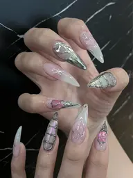 🫧2.3回目限定🫧y2k手描き🎨10本アートし放題🤍【オフ・ケア込み】長さだし可◎