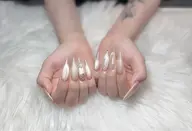 [スカルプ]長さだし10本　マグネットネイル🧲