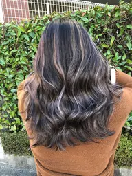 【2回目以降の方限定】3Dハイライトカラー+トリートメント【部分ブリーチ込み】✨施術時間3時間半～