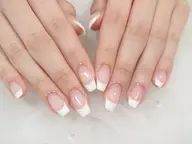 【オフ有り】上品な仕上がり♪フレンチネイル 💎🤍パラジェル変更可