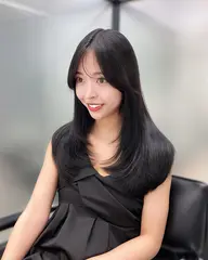 前髪カット+リタッチカラー+髪質改善トリートメント