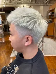 メンズカット×ホワイトカラー×トリートメント