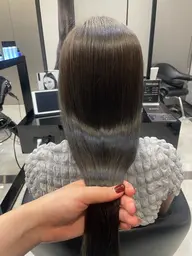 艶感カラー&内部補修トリートメント&プチヘッドスパ