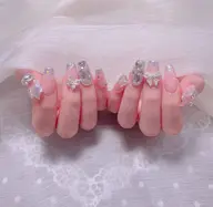 🍒【チップ長さだし】🌸150分持ち込み10本+パーツつけ放題　❣️ソフトジェルオフ込み