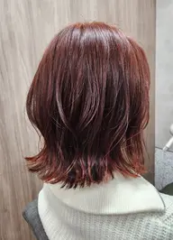 【魔法のバブルmarbb🫧付】オイルカラー+前髪カット+5stepトリートメント