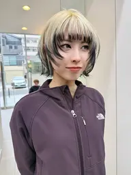 【ショート/ボブ限定】カット＋ブリーチ＋カラー＋トリートメント