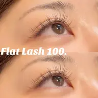 【リピーター様】当店付け替えオフ込⭐️フラットラッシュ100本👀アイシャンプー付き♡