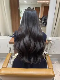 🎀カット×美容液カラー×6 step 美髪トリートメント🫧超音波アイロンでご褒美ケア⭐️ホームケアトリートメント付き