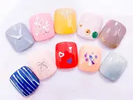 ご新規様クーポン!!パラジェル使用☆選べる親指アートFootジェルコース(オフなし)