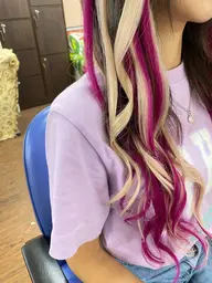 カラーエクステ【インナーやハイライトに】フルカラー＋シールエクステ20枚 ￥12900