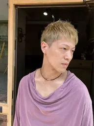 🦎メンズカット+ケアフルブリーチ+オンカラー🦎