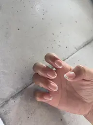 初回ソフトジェルオフ無料【ハンド】ガラスフレンチorカラーフレンチ