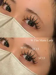 【+¥1000でLEDに変更可能✩.*˚】 💋Wフラット💋160本(80︎束)オフなし