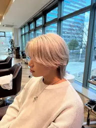 【初回限定】✂️メンズ専用！透け感ホワイトブリーチ2回＋カラー✨