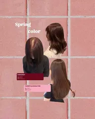 🌸４月限定 透ける春ピンク🌸《アディクシーカラー＋カット》