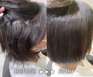 美髪💎顔周り💎縮毛矯正ストレート