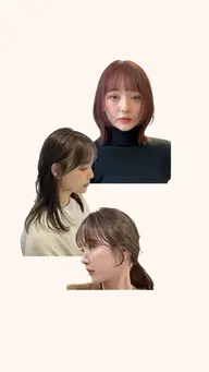 顔まわりカット+ ワンカラー⟡.·